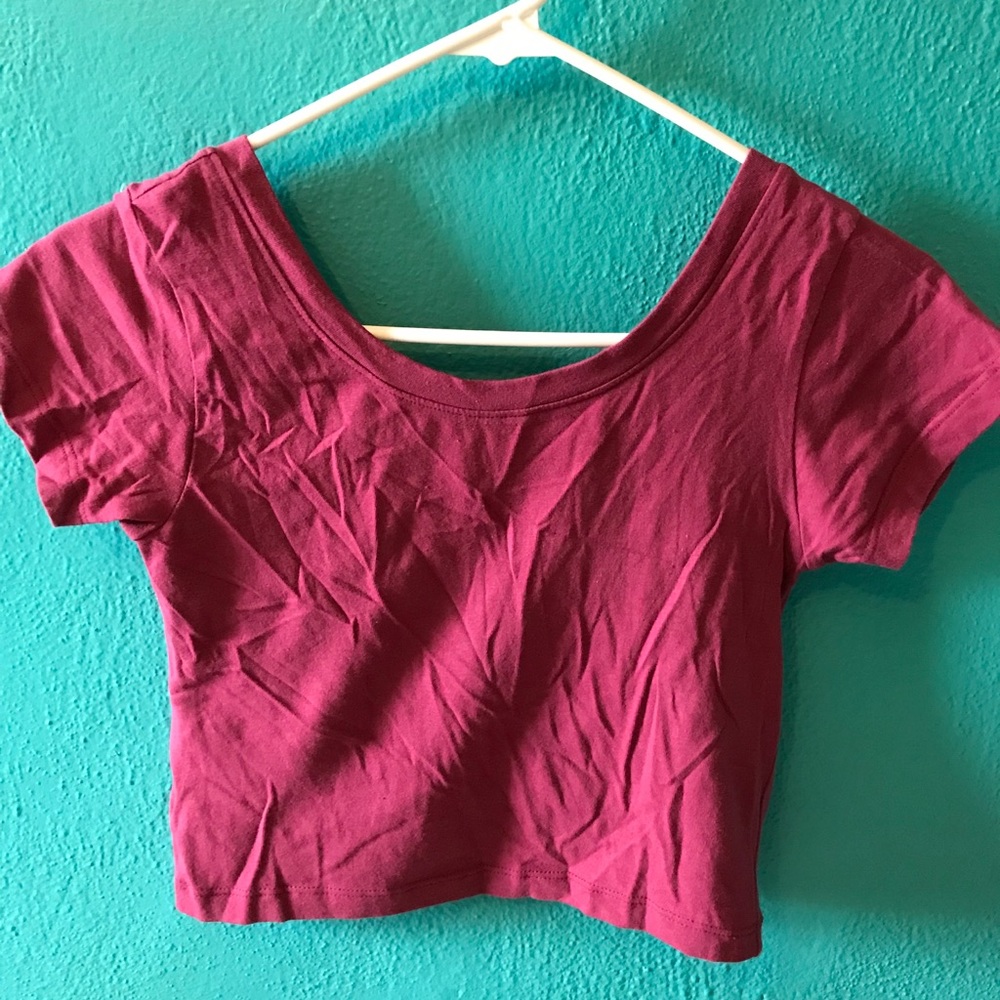 Magenta Wet Seal Crop Top